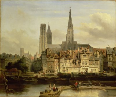 Molo a Rouen, 1839 da Johannes Bosboom